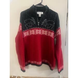 Vintage Moose Sweater Pullover